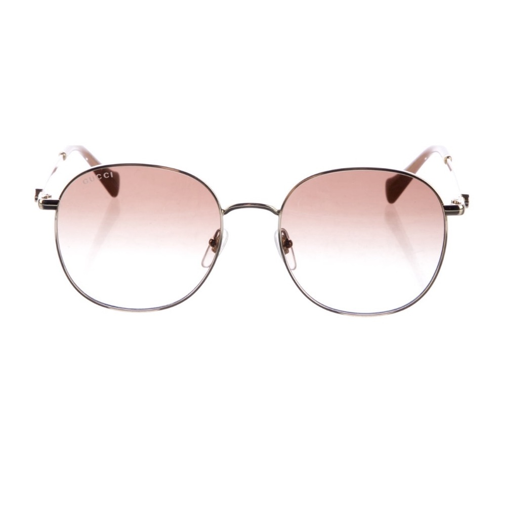 Authentic Gucci Double G Logo Round Sunglasses